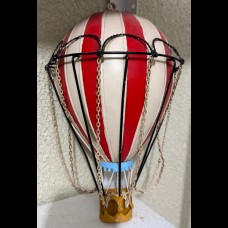 Balão de Ar Quente de ferro, vermelho e branco