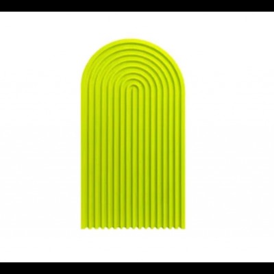 Bandeja Arco Amarelo Neon em ABS (22cm (C) x 12cm (L) x 2,5cm (A))