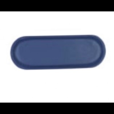 Bandeja oval azul petróleo matte (40,5cm C x 14cmL)