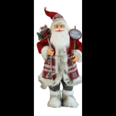 Boneco Papai Noel Vermelho (60A x 30C x 15L cm)