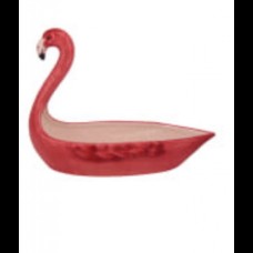 Centro de mesa/travessa/bandeja para doces Flamingo (16,5A x 22,5C x 11L)