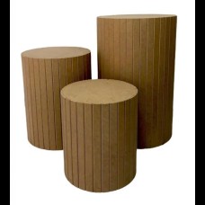 Cilindro MDF ripado (M)