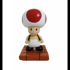 Cogumelo Toad de cerâmica, coleção Super Mario (12A x 7C cm)