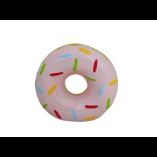 Donut em cerâmica, rosa (13,5A x 14C x 5,5L cm)