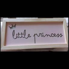 Led box em MDF - Little Princess (rosa candy)