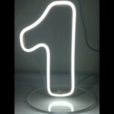 Luminoso Neon de mesa n. 1  (20 cm de altura) - Branco frio.