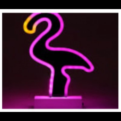 Luminoso neon led Flamingo rosa pink 29,5A x 21C cm