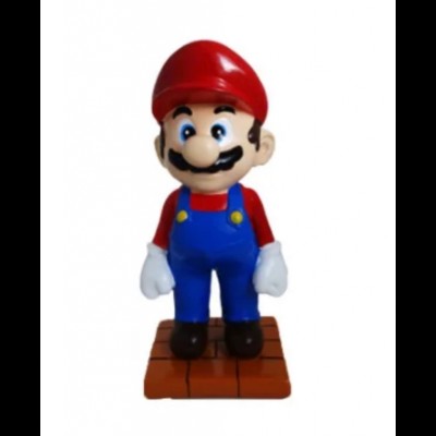 Mario em cerâmica, coleção Super Mario (24A x 10,5L x 8,5C cm)