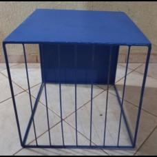 Mesa cubo de Ferro na cor Azul