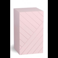 Mesa cubo rosa bebê (70A x 40C x 40L cm)