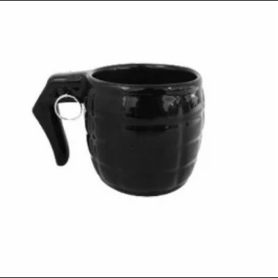 Mini Vaso Granada em Cerâmica Preta (13C x 8A) cm