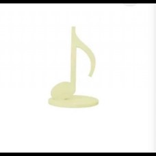 Display Nota Musical em MDF amarelo candy (26,5A x 18C x 11L cm)