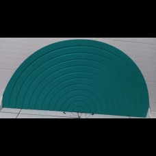 Painel arco baixo, riscado, verde turquesa (80Cx 45cm)