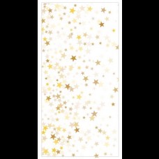 Painel sublimado estrelas douradas com fundo branco (2,0A x 1,5C m)