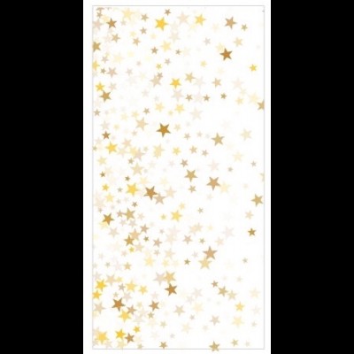 Painel sublimado estrelas douradas com fundo branco (2,0A x 1,5C m)