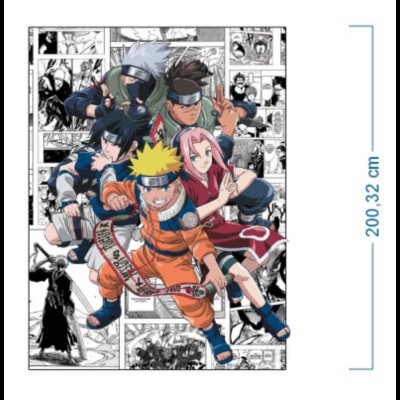 Painel sublimado Naruto (2A x 1,5C m) - Veste Fácil