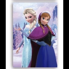 Painel sublimado tema Frozen - Elsa e Ana (2,0A x 1,5C m)