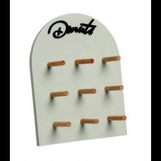 Suporte expositor de donuts, mdf, off white (34A x 27C x 12L cm) Decoratta